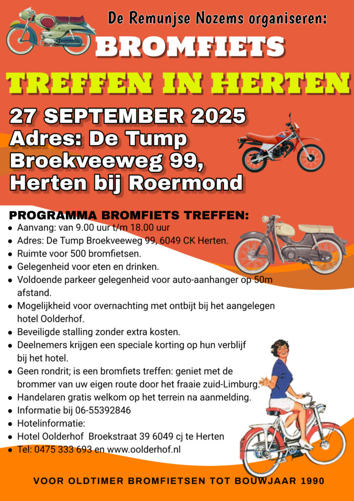 Bromfiets Treffen Roermond Herten 2025